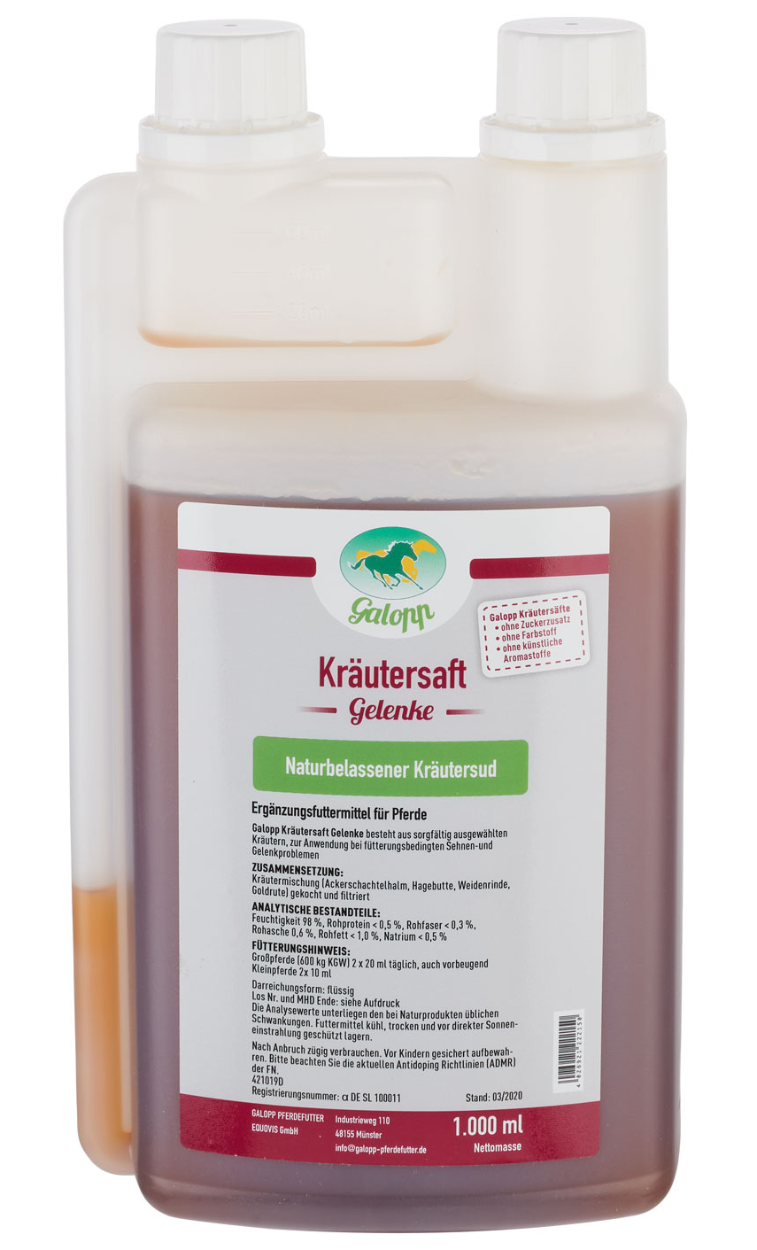 Galopp Kräutersaft Gelenke für Pferde