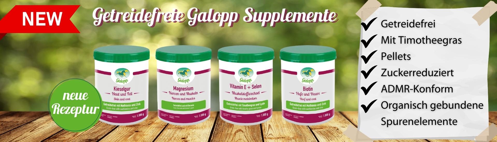 Getreidefreie Galopp Supplemente