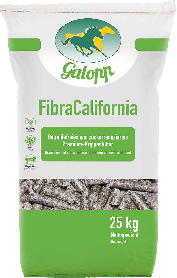 Galopp FibraCalifornia - getreidfreies Pellet Pferdefutter