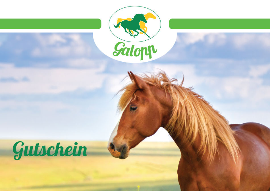 Galopp Geschenkgutschein Gutschein Motiv 3